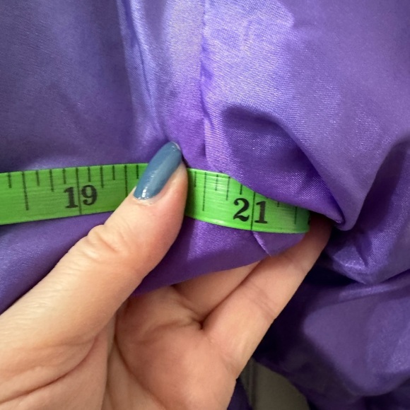 VINTAGE 80s Rare EDELWEISS Retro Puffer Ski Snow Jacket - Purple & Pink Medium - Picture 7 of 14